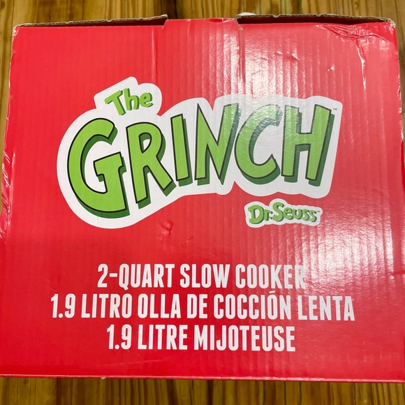 Dr. Seuss THE GRINCH 2 QUART SLOW COOKER Crock Pot Brand New Open Box - Picture 3 of 5
